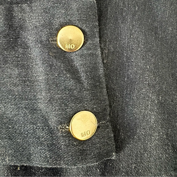 Motif Official High Waisted Dark Wash Wide Leg Jeans, Medium - Picture 6 of 7